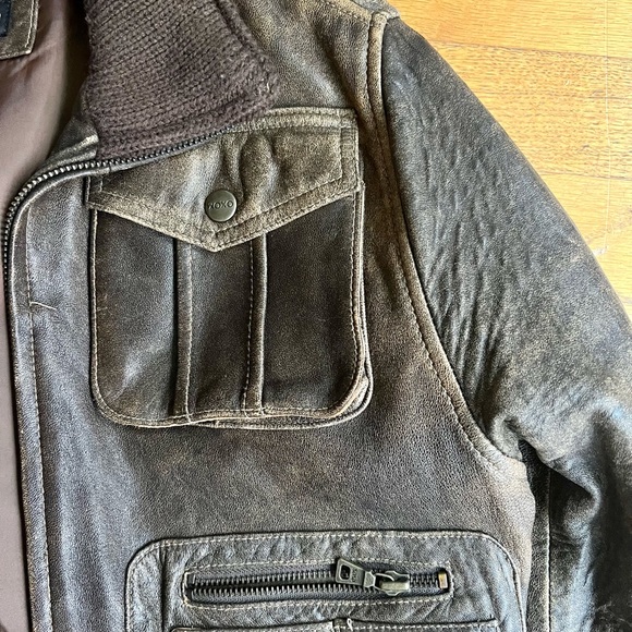Vintage distressed Y2K leather jacket by XOXO. - Picture 5 of 5